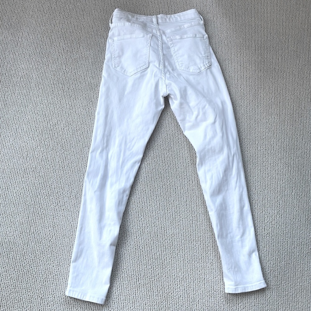 🌿TopShop White jeans with holes, size 26W/30L🌿 - Picture 6 of 8